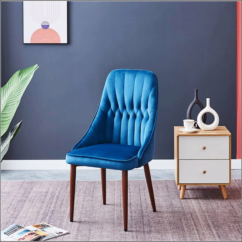 Tall velvet dining chairs discount
